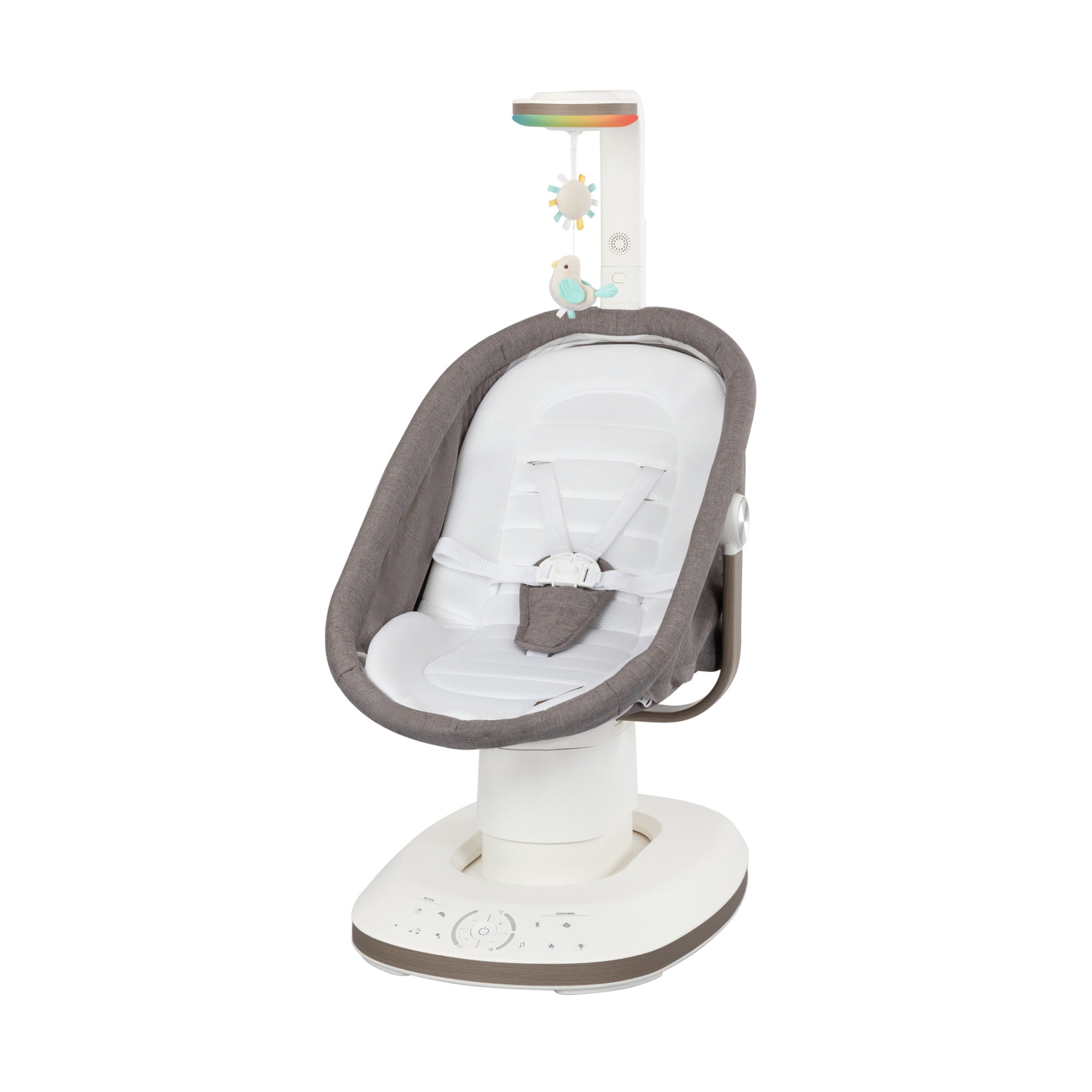 Evenflo Elara 2-in-1 Smart Motion Swing & Soothing Nest, Coastal Coffee