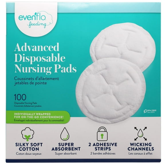 Evenflo Feeding Advanced Disposable Nursing Pads, 100 Pads