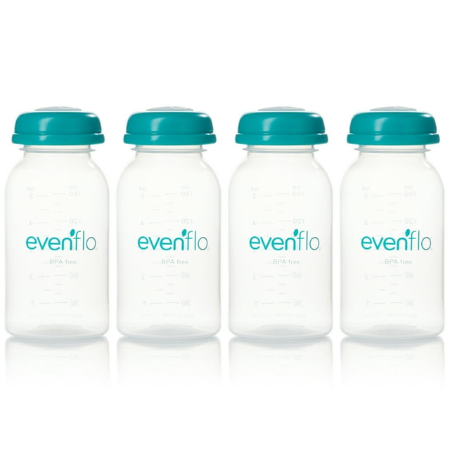 Evenflo Feeding BPAFree Breast Milk Collection Bottles 5oz, 4ct