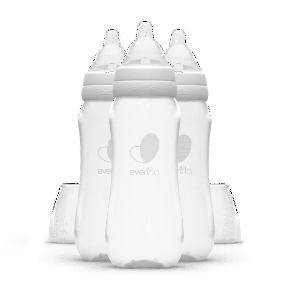 Evenflo Feeding Balance+ Bottles, Standard, 0+ Months, Slow Flow, 3 Bottles, 9 oz (270 ml) Each