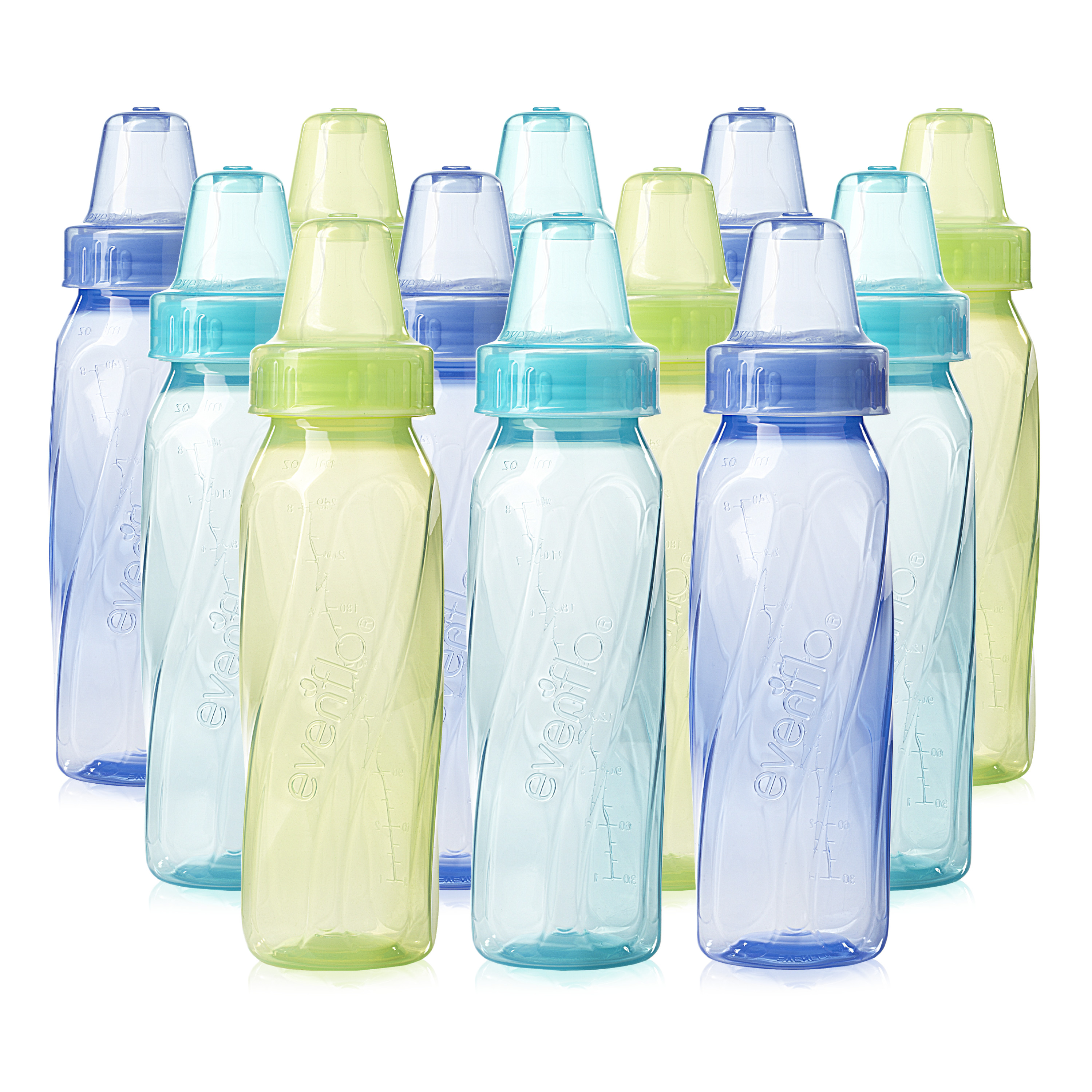 Evenflo Feeding Classic Tinted Bottles 8oz, 12-Pack photo 1