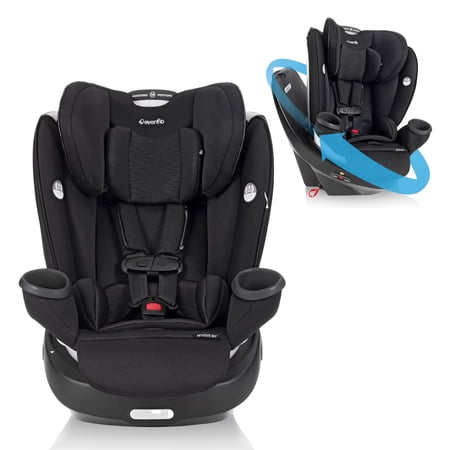 Evenflo GOLD Revolve360 Rotational All-In-One Convertible Car Seat (Onyx Black)