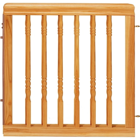 Evenflo Home Decor Wood Swing Baby Safety Gate, 32" Tall x 52" Wide, Natural Oak