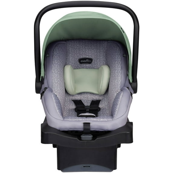 Evenflo LiteMax 35 Infant Car Seat, Lightweight with Full Coverage Canopy, Bamboo Leaf Gray