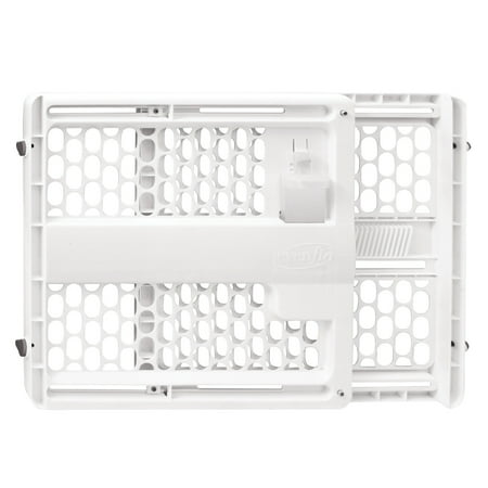 Evenflo Memory Fit Baby Gate (White), Fits Openings 27 - 42 in. Wide