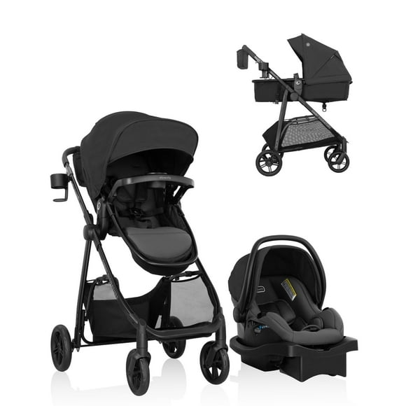 Evenflo Omni Signature Travel System with LiteMax infant Car Seat (Porto Black)