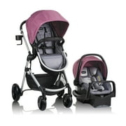 Evenflo Pivot Modular Travel System with LiteMax Infant Car Seat, Dusty Rose
