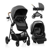 Evenflo Pivot NXT Travel System with LiteMax NXT Infant Car Seat Silverado Gray