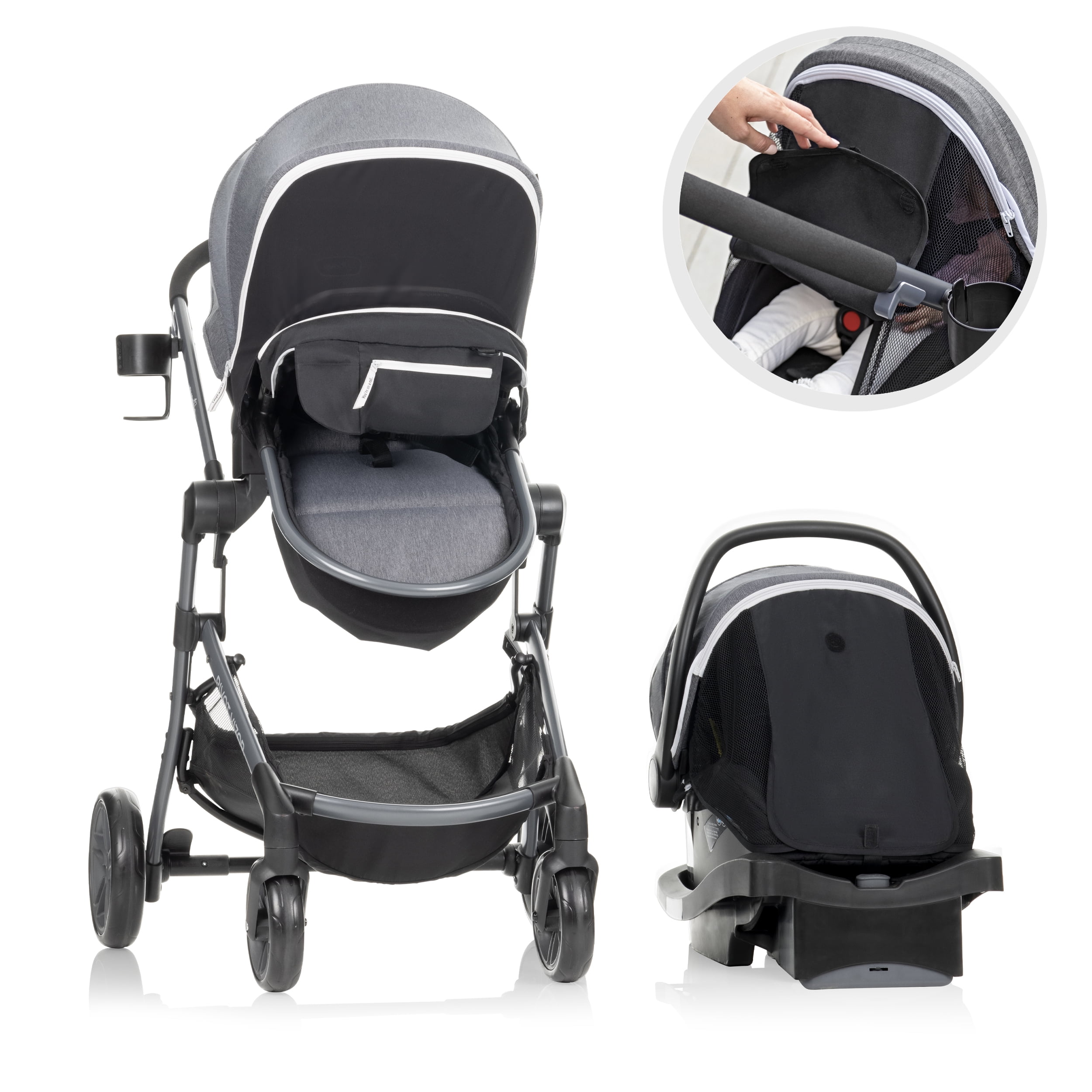 Pivot Vizor Travel System with LiteMax Infant Car Seat Promenade