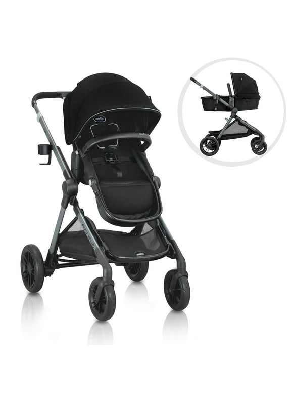 Evenflo Pivot Xpand Modular Stroller (Ayrshire Black), Unisex, Infant & Toddler