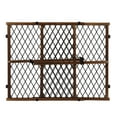 thumbnail interactive-video image 1 of Evenflo Position & Lock Adjustable Wood Baby Gate (Farmhouse Collection), Fits Openings 26 - 42 in. Wide, 1 of 12