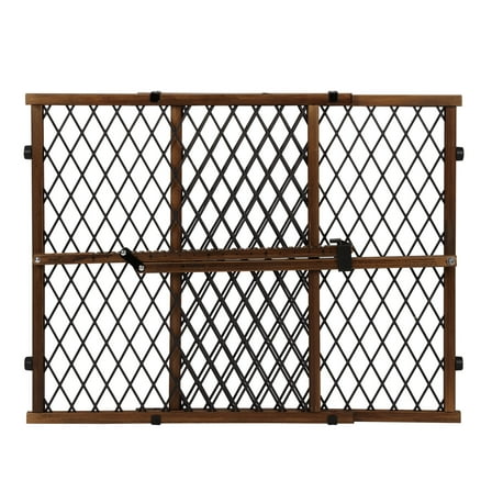 Evenflo Position & Lock Adjustable Wood Baby Gate, Fits Openings 26 - 42 in. Wide