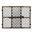 thumbnail interactive-video image 1 of Open Box Evenflo Position & Lock Adjustable Wood Baby Gate, Fits Openings 26 - 42 in. Wide, 1 of 11