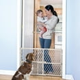 Evenflo Position & Lock Adjustable Wood Baby Gate, PressureMounted