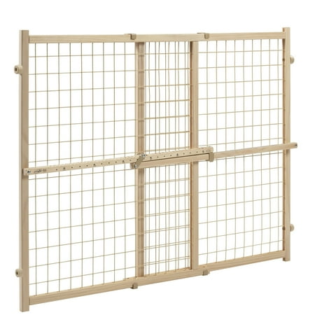 Evenflo Position & Lock Tall and Wide Value Adjustable Baby Gate (Natural), Fits Openings 31 - 50 in. Wide