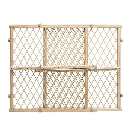 Evenflo Position & Lock Value Adjustable Wood Baby Gate, Fits Openings 26 - 42 in. Wide