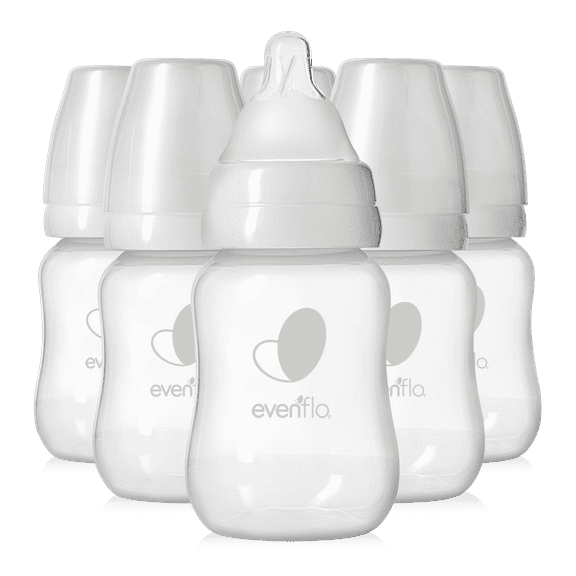 Evenflo Premium Proflo Venting Balance Plus Standard Neck Baby Bottles for Newborn - Infants, 4 oz Pack of 6