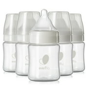 Evenflo Premium Proflo Venting Balance Plus Wide Neck Baby Bottles for Newborn - Infants, 5 oz Pack of 6