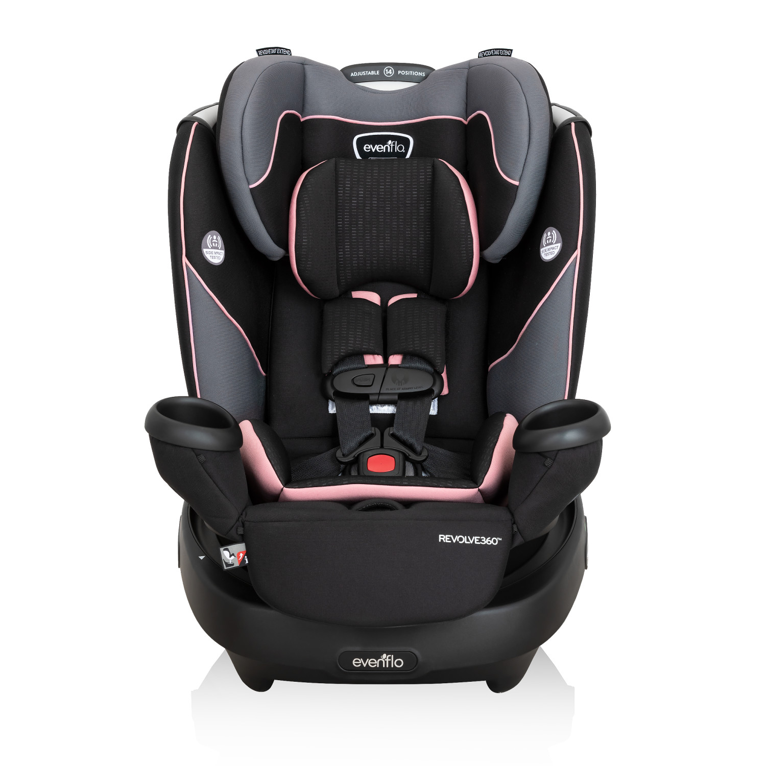 Evenflo Revolve360 Rotational All-In-One Convertible Car Seat (Ainsley Pink) - image 1 of 26