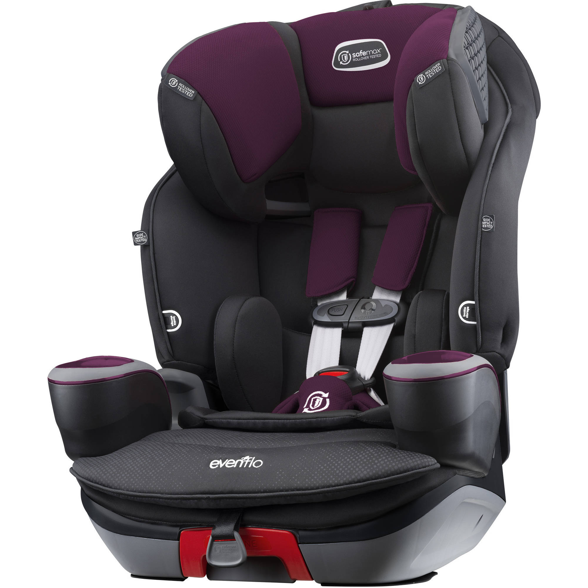Evenflo SafeMax 3-in-1 Harness Booster Car Seat, Purple Berry - image 1 of 17