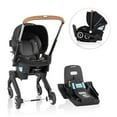thumbnail image 1 of Evenflo Shyft DualRide Preemie and Infant Car Seat and Stroller Combo 3-30lbs w Carryall Storage & Extended Canopy (Moonstone), 1 of 29
