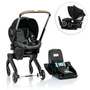 Evenflo Shyft DualRide Preemie and Infant Car Seat Stroller Combo 3-30lbs with Carryall Storage (Durham Green)