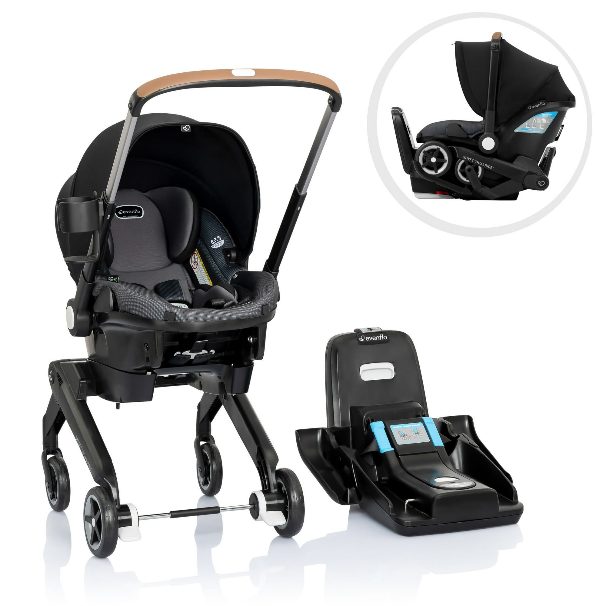 Evenflo Shyft DualRide Infant Car Seat and Stroller Combo