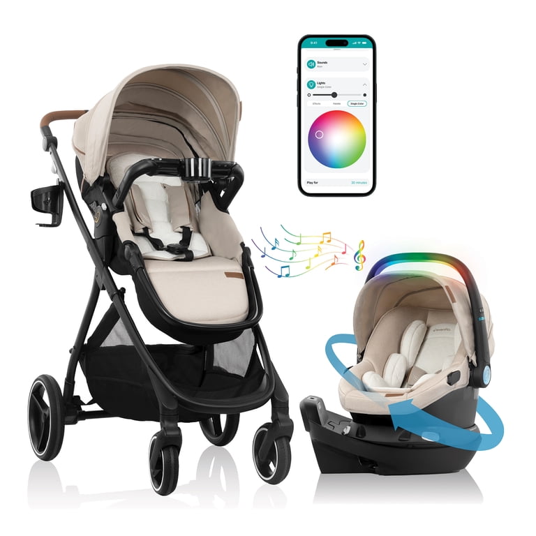Evenflo Shyft Intuiti+ Travel System Featuring Revolve180 LiteMax