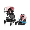 thumbnail interactive-video image 1 of Evenflo Shyft Intuiti Travel System With Revolve180 LiteMax NXT Rotating Infant Car Seat, Amaranth Pink, 1 of 12