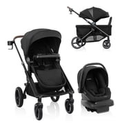 Evenflo Transformer Stroller to Wagon Travel System Featuring LiteMax NXT Infant Car Seat