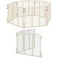 thumbnail image 1 of Evenflo Versatile Play Space Gate, Cream &amp; 2-Panel Extension Value Bundle, 1 of 3