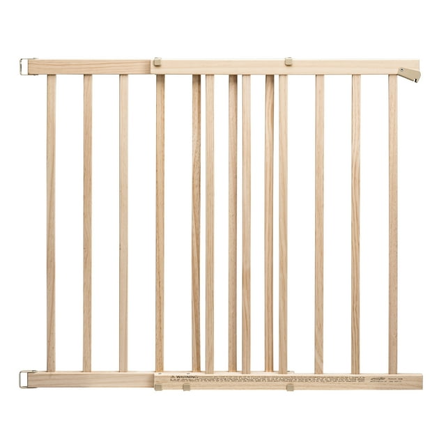 Evenflo WalkThru Top of Stairs Baby Gate (Natural Wood)