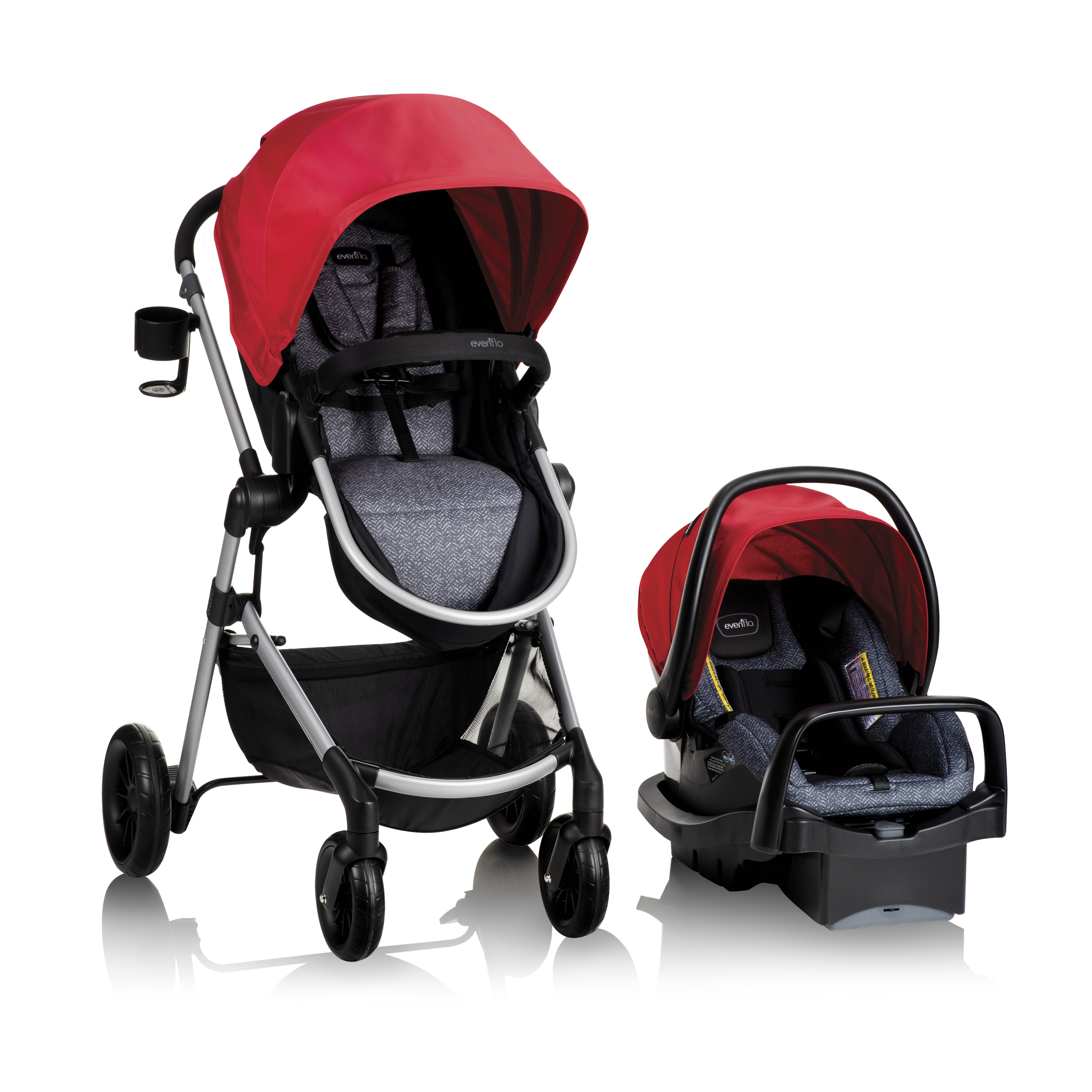 Evenflo Pivot Xpand Modular Travel System With LiteMax Infant Car