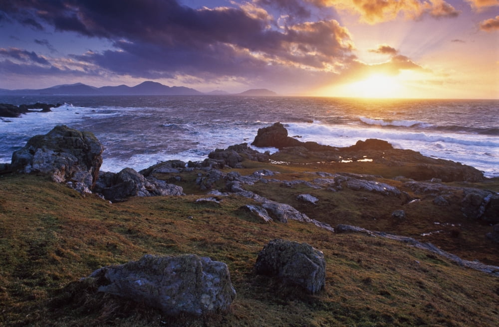 Evening At Breasty Bay Near Malin Head County Donegal Ireland Canvas Art - Gareth McCormack Design Pics (36 x 24)