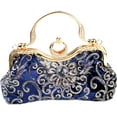 thumbnail image 1 of Evening Bag Beaded Clutch Handbag for Women, Floral Embroidery Rhinestone Vintage Bags for Wedding Prom Bridal Party, 1 of 6