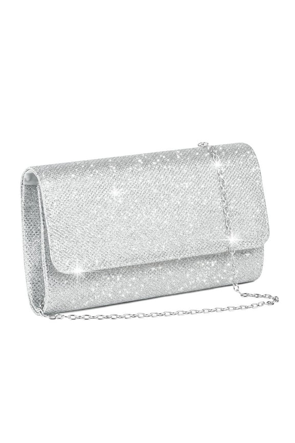 Evening Bag Clutch Purse, Rhinestone Bag Diamond Purse for Women, Sparkling Envelope Evening Bag with Detachable Chain