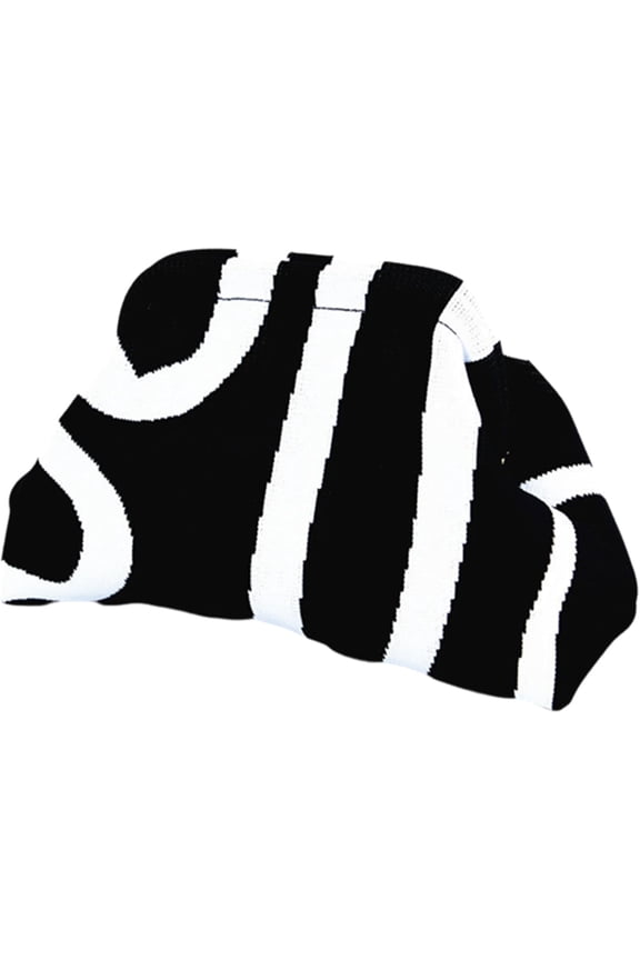 Evening Bag Clutch Purses for Women Beach Woven Crochet Handbag Dumpling Clutch Ruched Cloud Purse colorblock bag