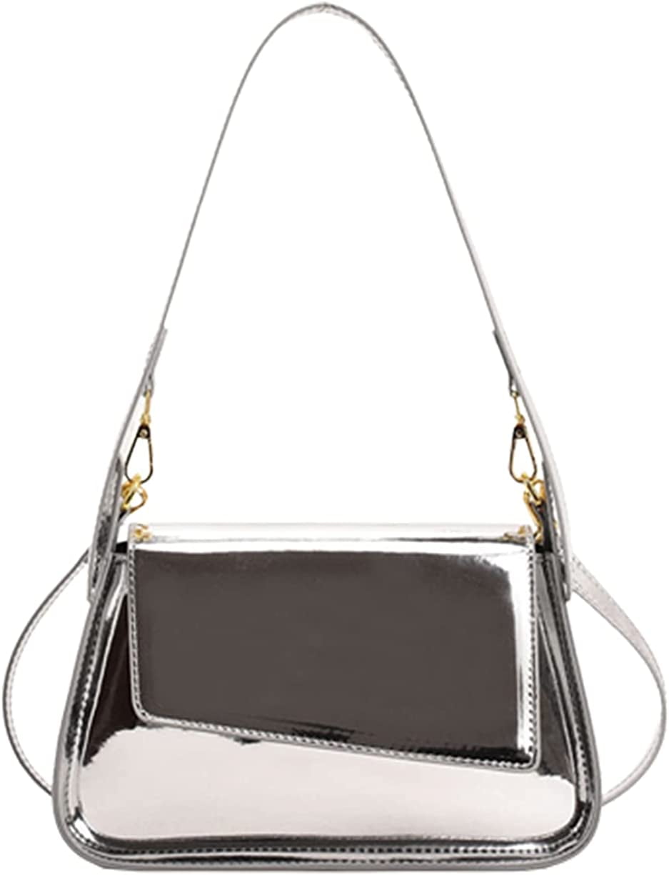 Evening Bag Women Hobo Bag Clutch Y2k Sparkly Silver Purse Tote Handbag Bucket Bag Cute Party