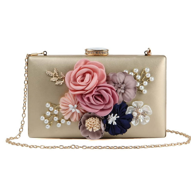 Women's Pearl Evening Clutch Bag