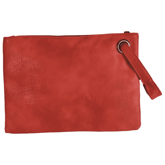 AMVKLX Evening Bags Purse Envelop Clutch Chain Shoulder Womens Wristlet Handbag Foldover Pouch Red