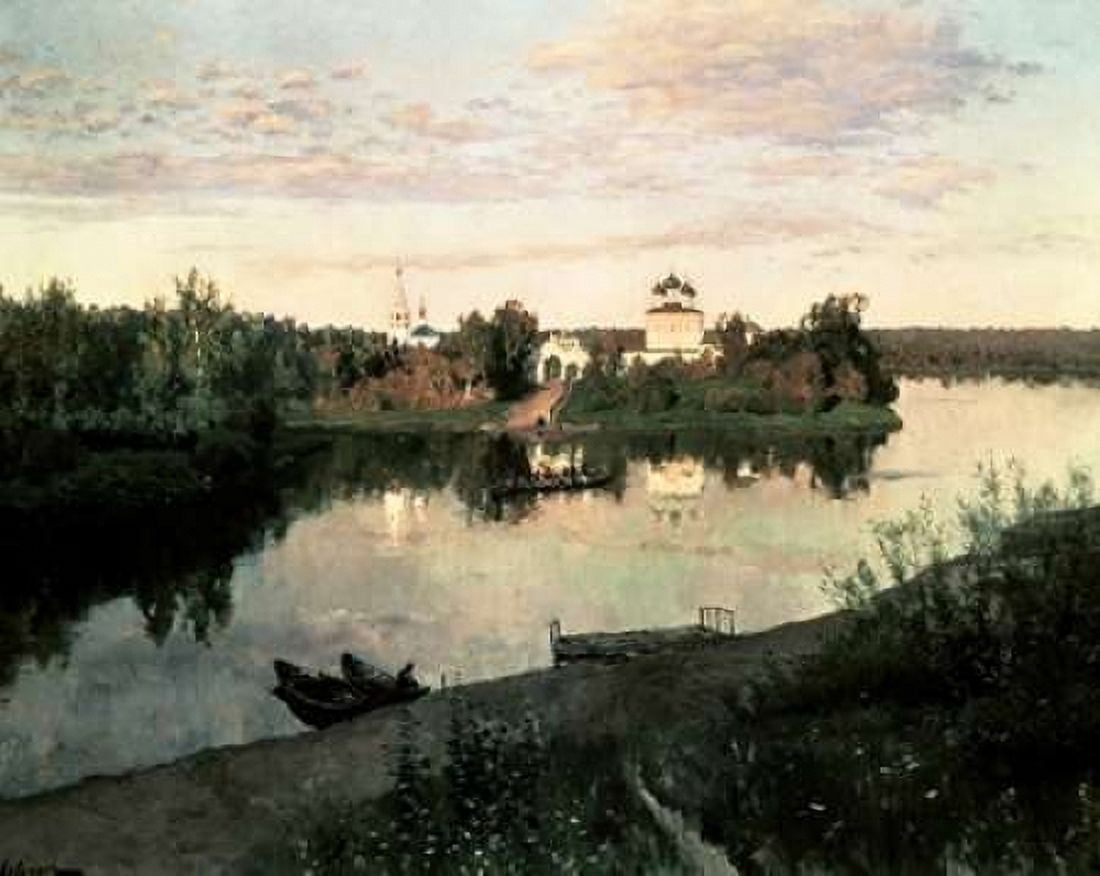 Evening Bells Canvas Art - Isaak Levitan (22 x 28)
