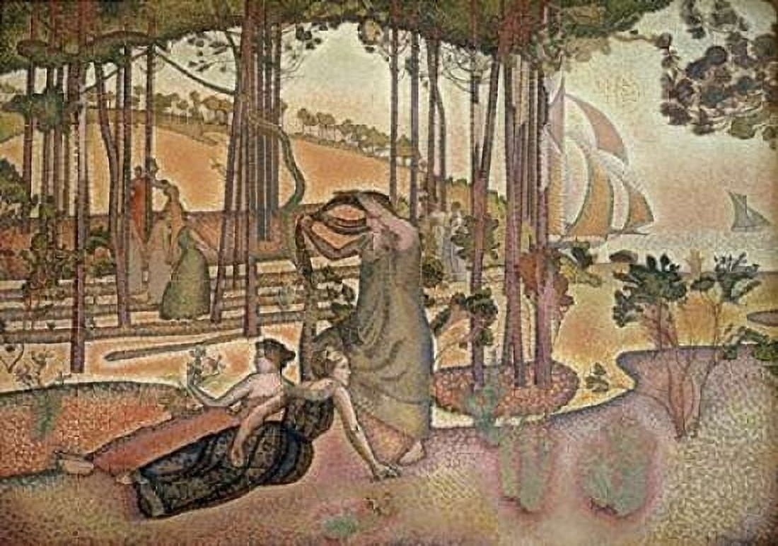Evening Breeze Canvas Art - Henri Edmond Cross (20 x 28)