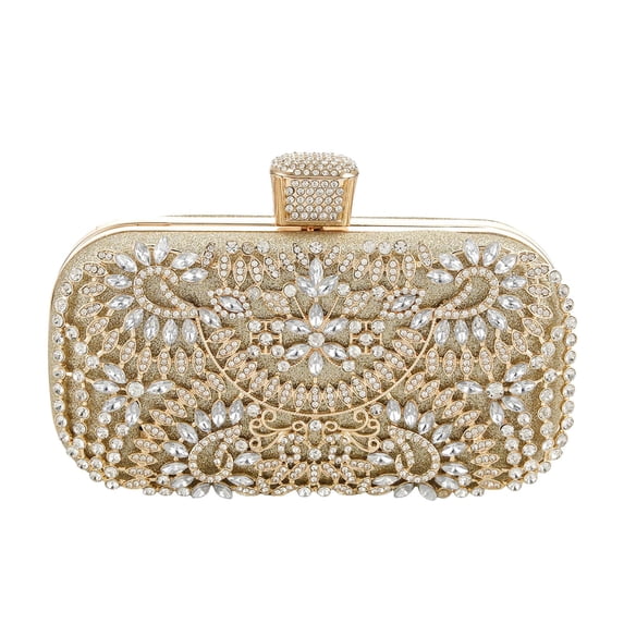 Evening Clutch Bag for Women Elegant Prom Wedding Party Handbag Stylish Cosmetic Purse with Secure Closure