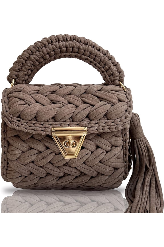 Evening Clutch Bag for Women, Handmade Crochet Wedding Party Purse, Small Flap Formal Crossbody Handbag Evening Clutch