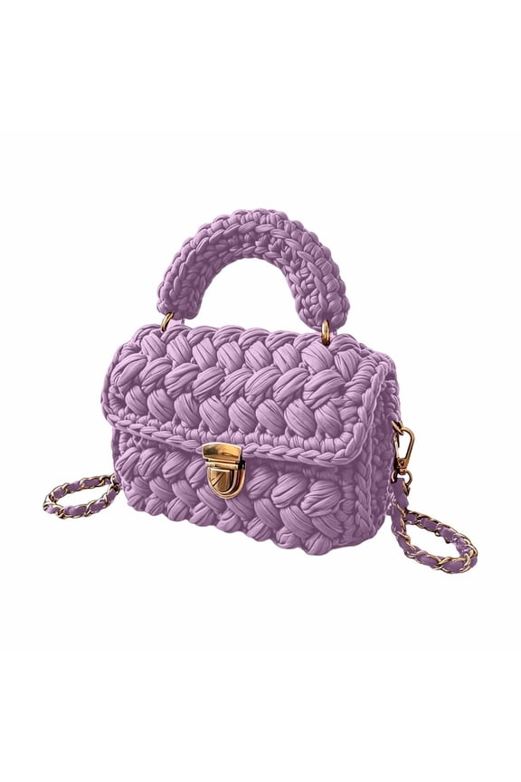 Evening Clutch Bag for Women, Handmade Crochet Wedding Party Purse, Small Flap Formal Crossbody Handbag Evening Clutch