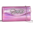 thumbnail image 1 of Evening Clutch Purses for Women Formal Party Clutch Bags  Prom  Handbags Shiny  Bow Flap Purses, 1 of 6