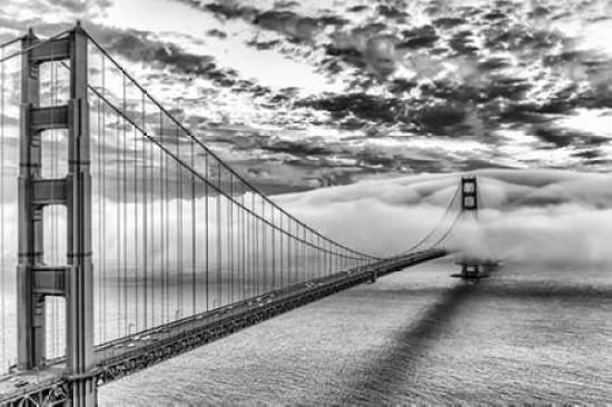 Evening Commute BW Canvas Art - Dave Gordon (12 x 18)