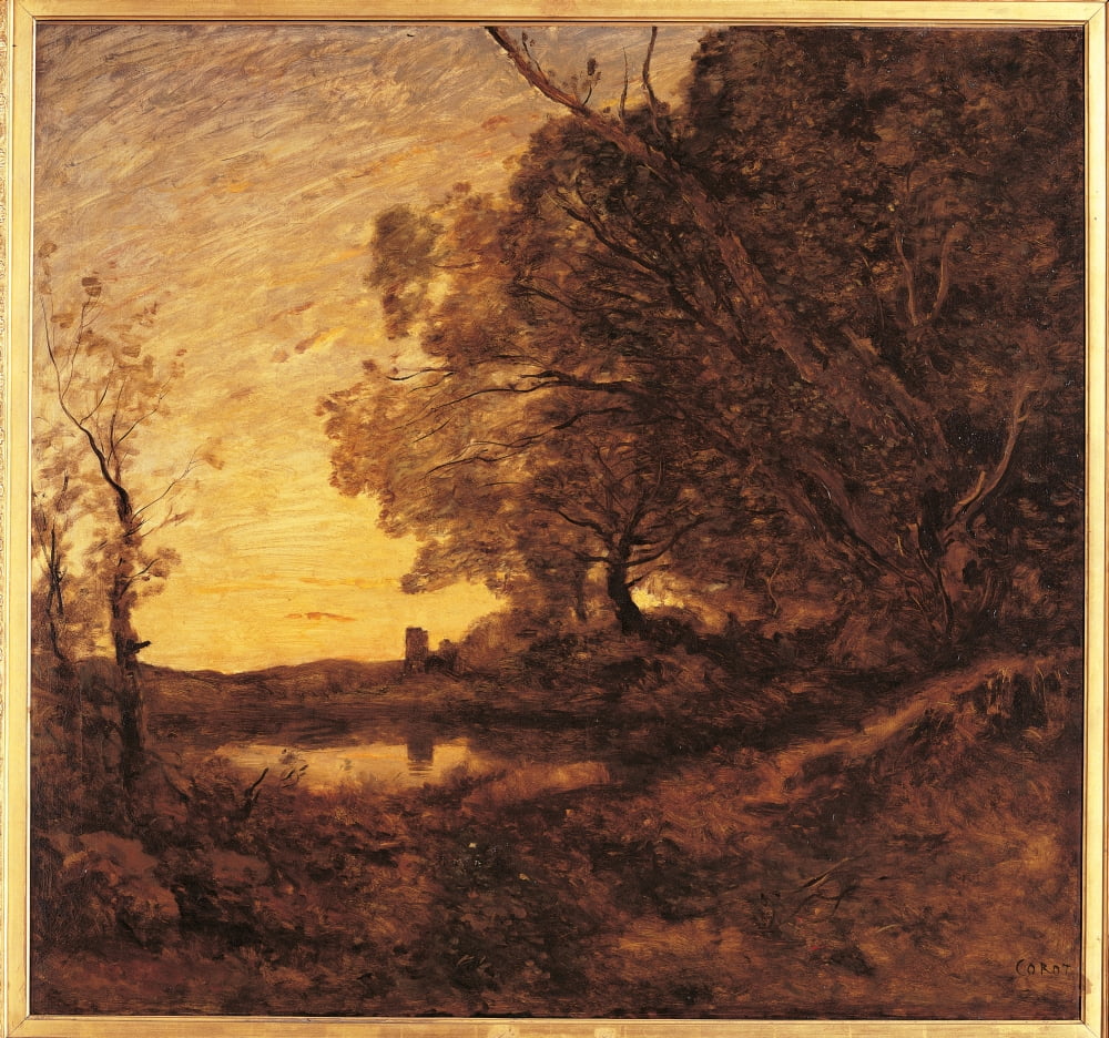 Evening Distant Tower Canvas Art - (24 x 18)