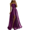 thumbnail image 1 of Evening Dress Prom Robe Formal  Simple Split, 1 of 6