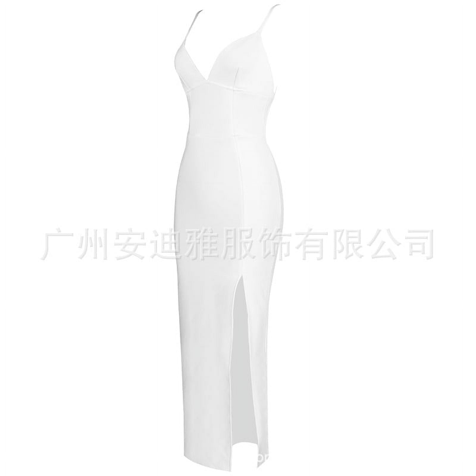 Sexy Sleeveless Strapless Plain Tight Dinner Dress